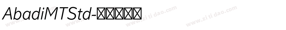 AbadiMTStd字体转换