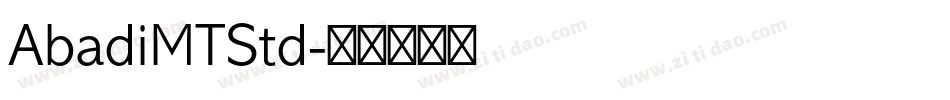 AbadiMTStd字体转换