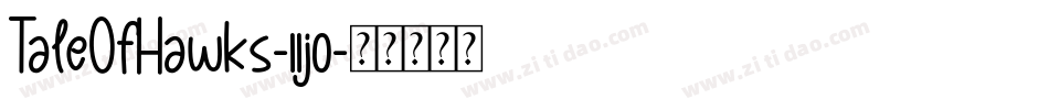 TaleOfHawks-11j0字体转换