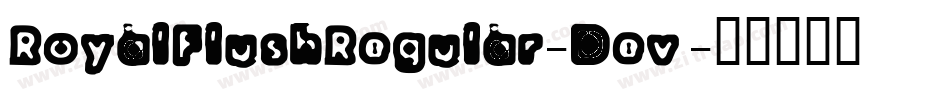 RoyalFlushRegular-Dev1字体转换