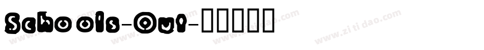 Schools-Out字体转换