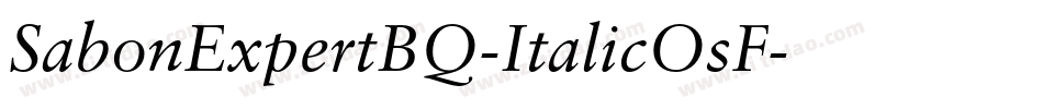 SabonExpertBQ-ItalicOsF字体转换