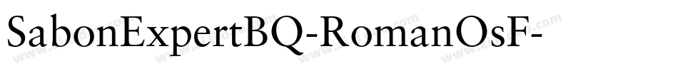 SabonExpertBQ-RomanOsF字体转换