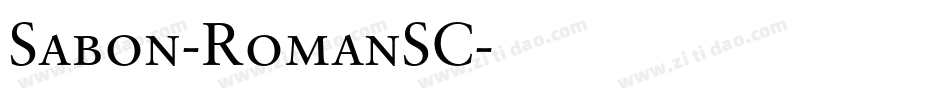 Sabon-RomanSC字体转换