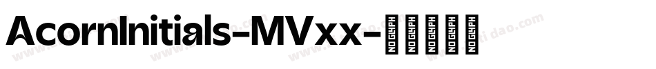 AcornInitials-MVxx字体转换