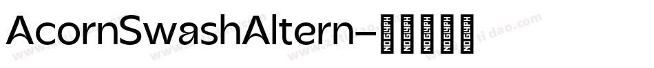 AcornSwashAltern字体转换