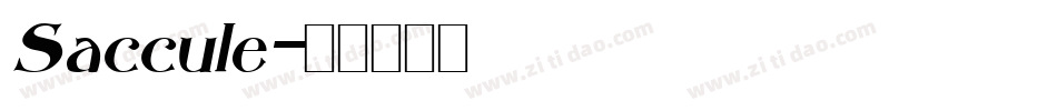 Saccule字体转换