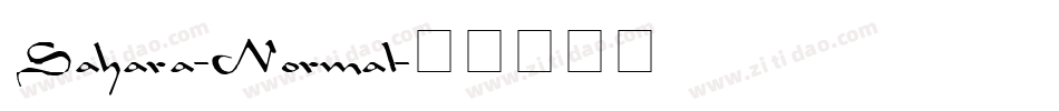 Sahara-Normal字体转换