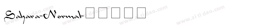 Sahara-Normal字体转换