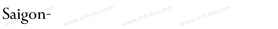 Saigon字体转换