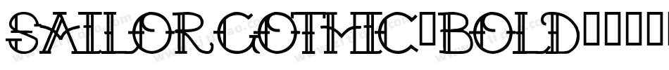 SailorGothic-Bold字体转换