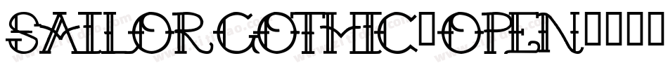 SailorGothic-Open字体转换