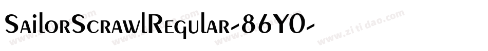 SailorScrawlRegular-86Y0字体转换