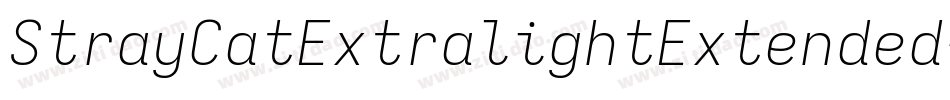 StrayCatExtralightExtended-BreV字体转换