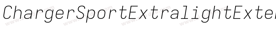 ChargerSportExtralightExtendedOblique-6BZg字体转换