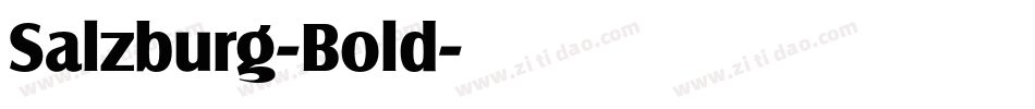 Salzburg-Bold字体转换