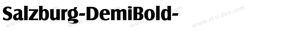 Salzburg-DemiBold字体转换