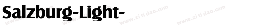 Salzburg-Light字体转换