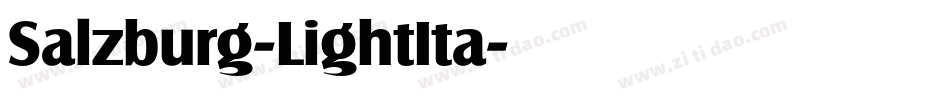Salzburg-LightIta字体转换