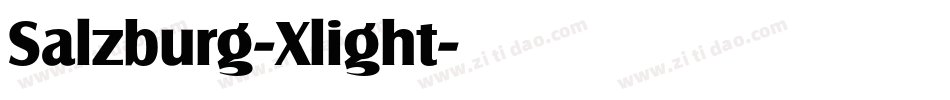 Salzburg-Xlight字体转换