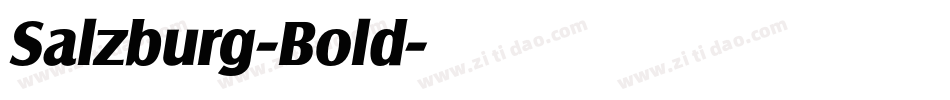 Salzburg-Bold字体转换