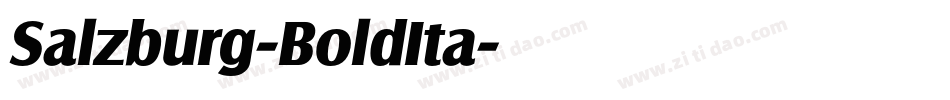 Salzburg-BoldIta字体转换