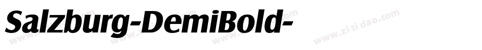 Salzburg-DemiBold字体转换