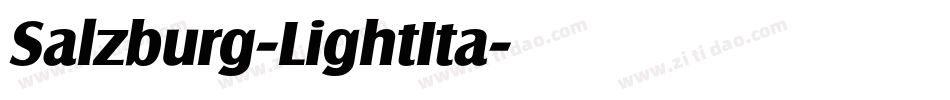 Salzburg-LightIta字体转换