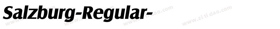 Salzburg-Regular字体转换