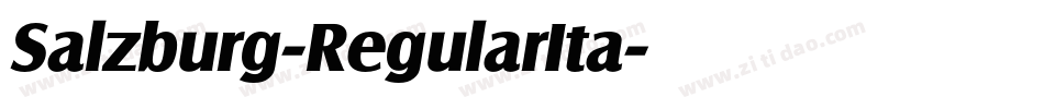 Salzburg-RegularIta字体转换