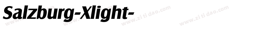 Salzburg-Xlight字体转换