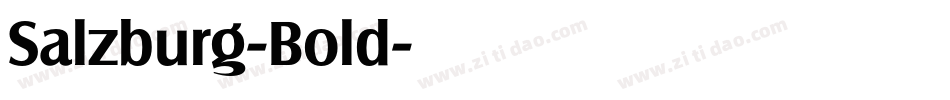 Salzburg-Bold字体转换