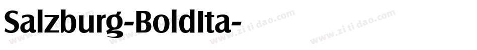 Salzburg-BoldIta字体转换