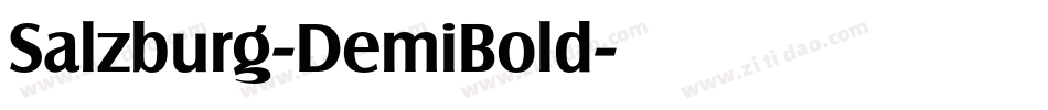 Salzburg-DemiBold字体转换