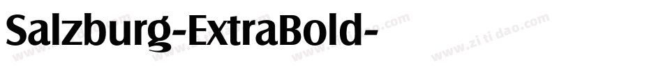 Salzburg-ExtraBold字体转换