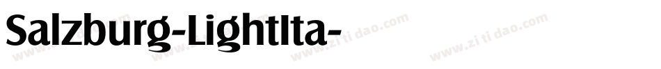 Salzburg-LightIta字体转换