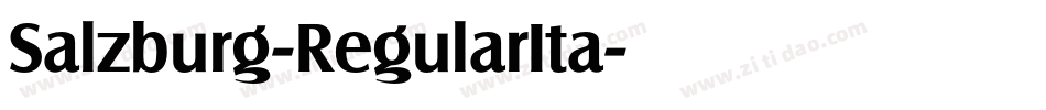 Salzburg-RegularIta字体转换