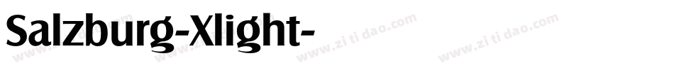 Salzburg-Xlight字体转换