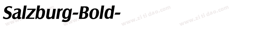 Salzburg-Bold字体转换