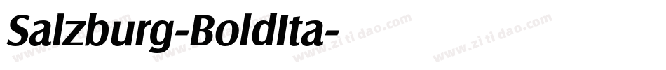 Salzburg-BoldIta字体转换