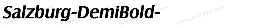 Salzburg-DemiBold字体转换