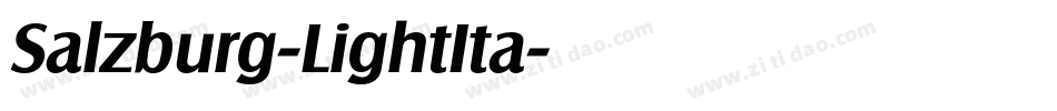 Salzburg-LightIta字体转换