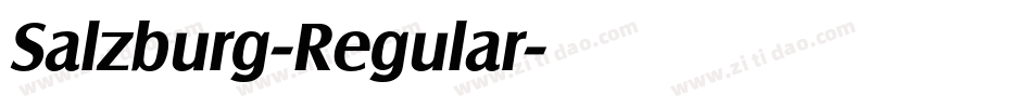 Salzburg-Regular字体转换