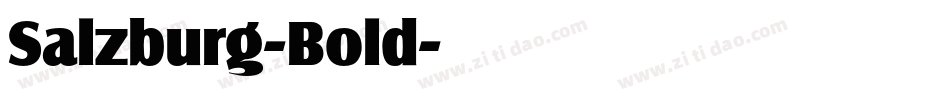 Salzburg-Bold字体转换