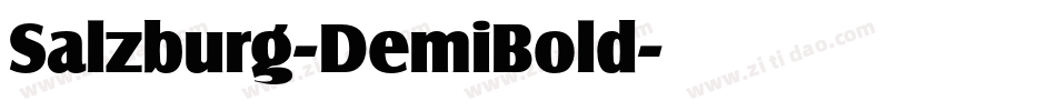Salzburg-DemiBold字体转换