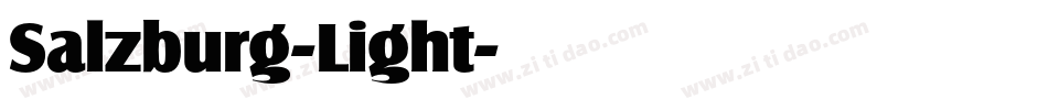 Salzburg-Light字体转换