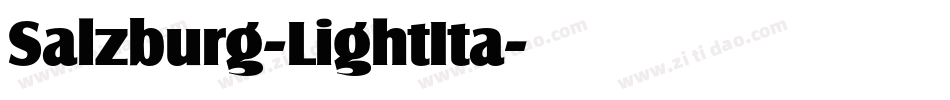 Salzburg-LightIta字体转换