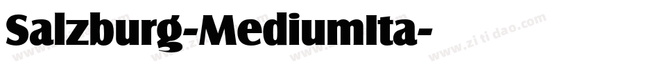 Salzburg-MediumIta字体转换
