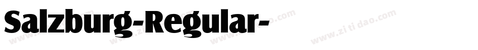 Salzburg-Regular字体转换