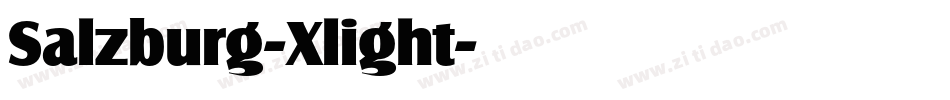 Salzburg-Xlight字体转换